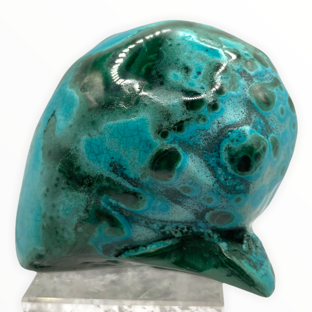Stalattite Crisocolla e Malachite