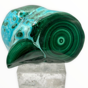 Stalattite Crisocolla e Malachite